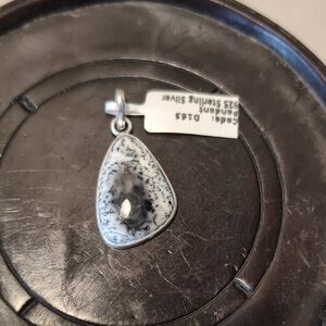 Dendritic Opal .925 Silver Pendant